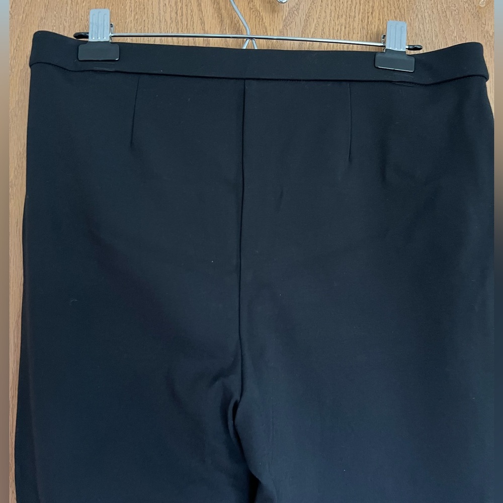 Chico's Black Faux Leather Ponte Women's Leggings size 12 - Picture 5 of 6